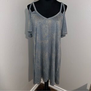 Mod Ref Women’s Off The‎ Shoulder Stonewashed Dress Size Large